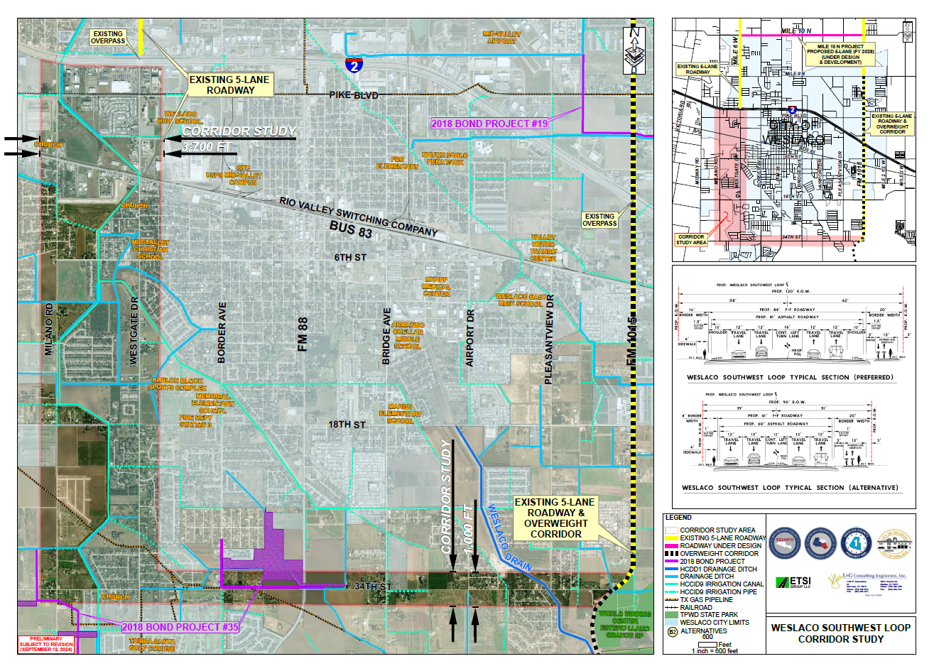 Weslaco SW loop map